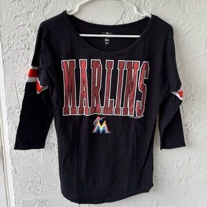 Miami Marlins 3/4 Sleeve Tee